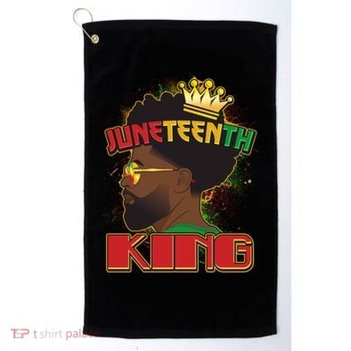 Juneteenth King Black African American Man Afro Golf Towel