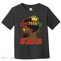 Juneteenth King Black African American Man Afro Toddler T-Shirt thumb 0