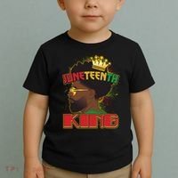 Juneteenth King Black African American Man Afro Toddler T-Shirt thumb 2