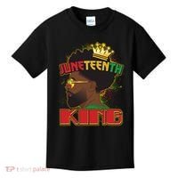 Juneteenth King Black African American Man Afro Kids T-Shirt thumb 0