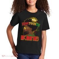 Juneteenth King Black African American Man Afro Kids T-Shirt thumb 2