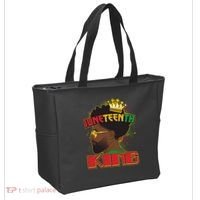 Juneteenth King Black African American Man Afro Tote Bag thumb 2