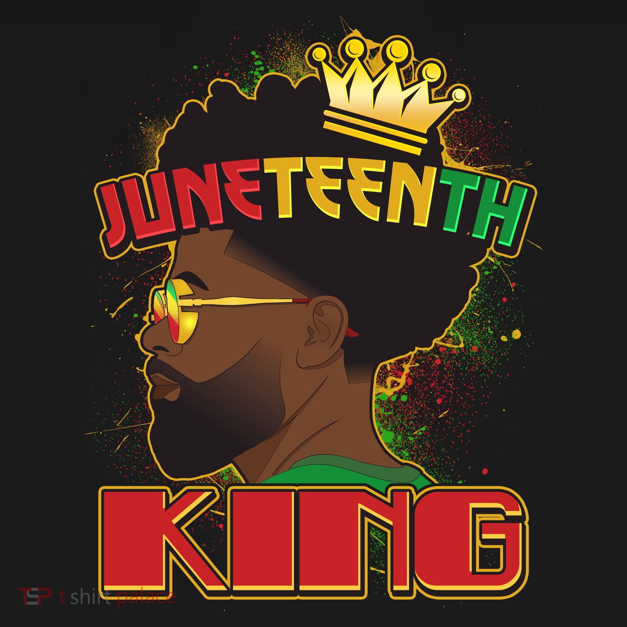 Juneteenth King Black African American Man Afro Tote Bag