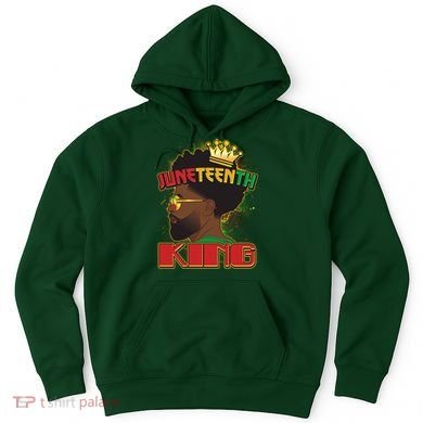 Juneteenth King Black African American Man Afro Hoodie