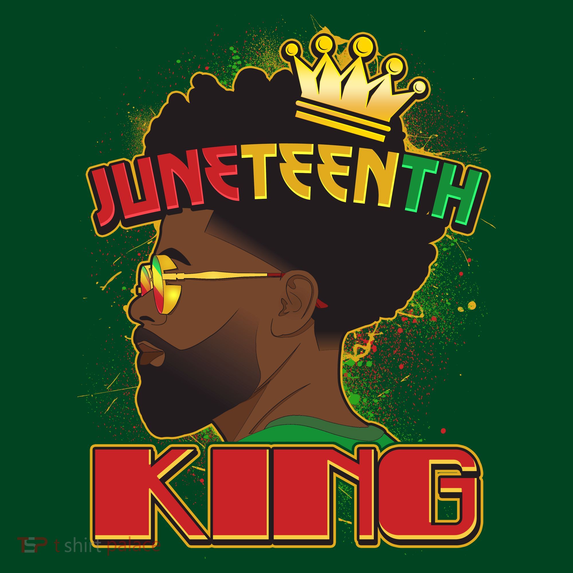 Juneteenth King Black African American Man Afro Apron