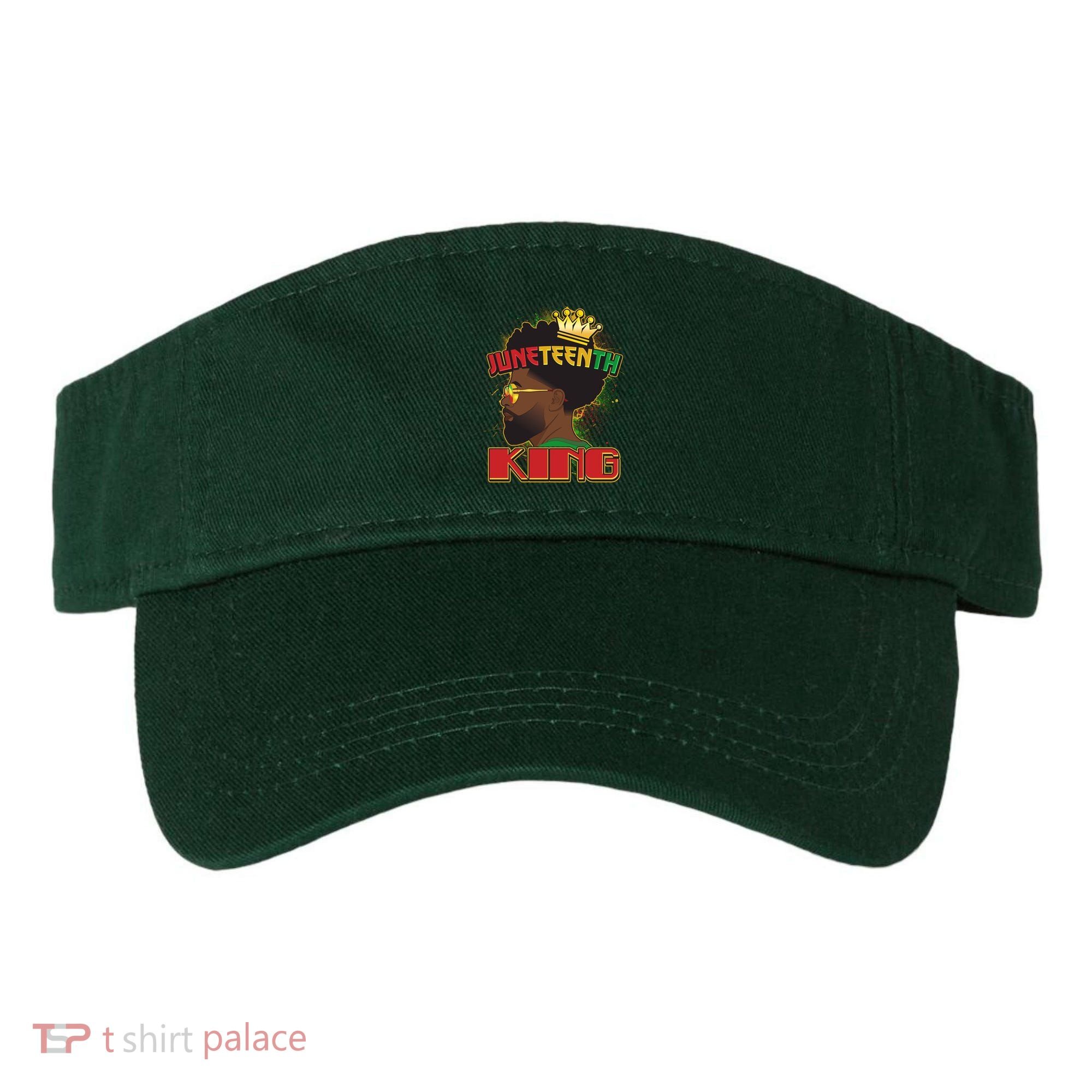Juneteenth King Black African American Man Afro Visor