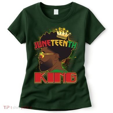 Juneteenth King Black African American Man Afro Women's T-Shirt
