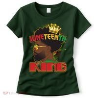 Juneteenth King Black African American Man Afro Women's T-Shirt thumb 0