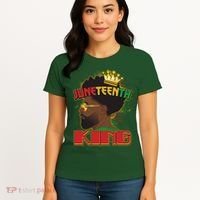 Juneteenth King Black African American Man Afro Women's T-Shirt thumb 4