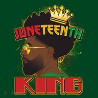 Juneteenth King Black African American Man Afro Kids Sweatshirt thumb 2