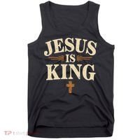 Jesus King Christian Best Godson Ever Tank Top thumb 0