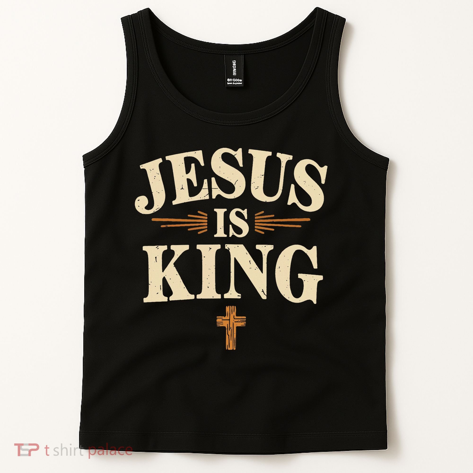 Jesus King Christian Best Godson Ever Tank Top