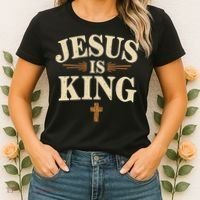 Jesus King Christian Best Godson Ever Women's T-Shirt thumb 2