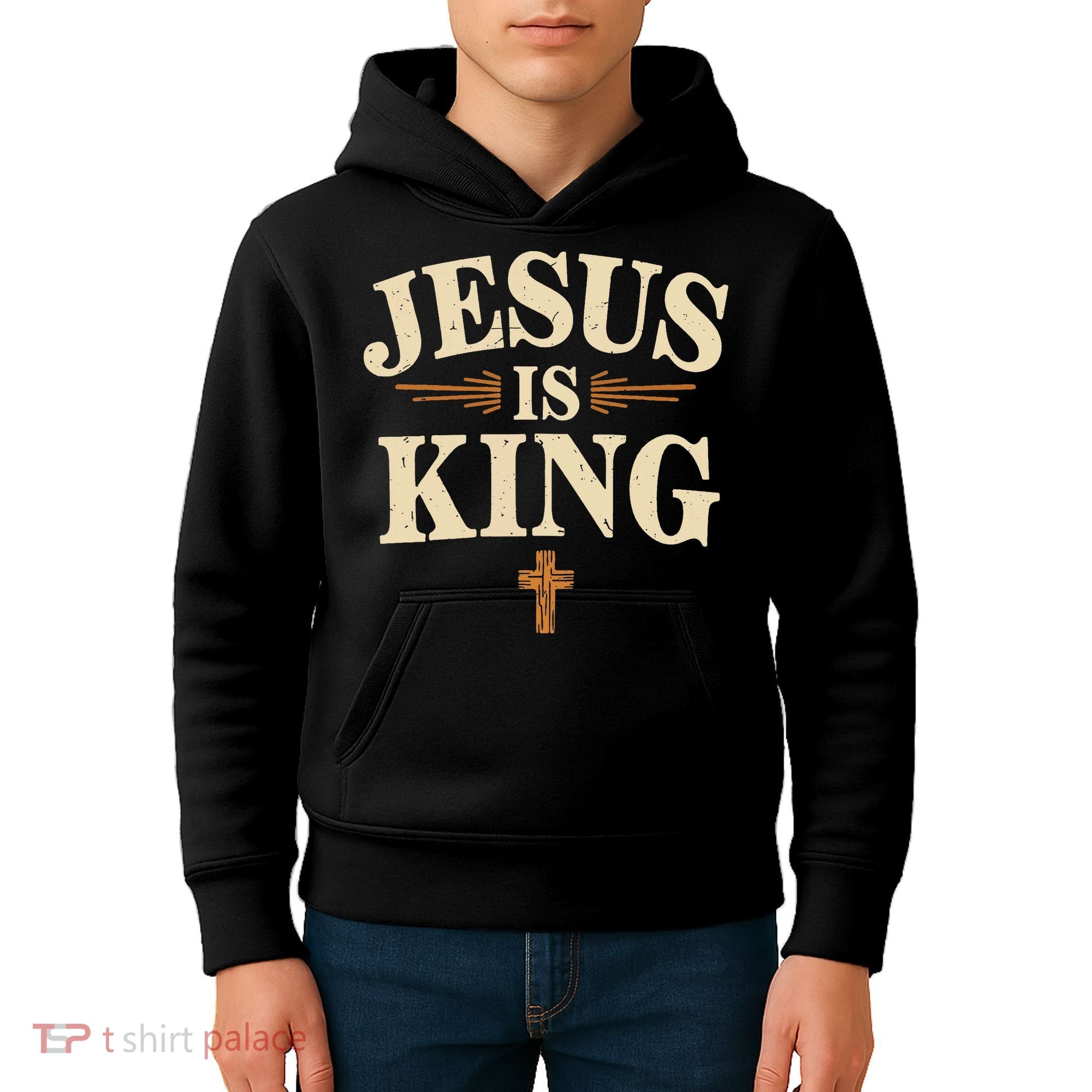 Jesus King Christian Best Godson Ever Kids Hoodie