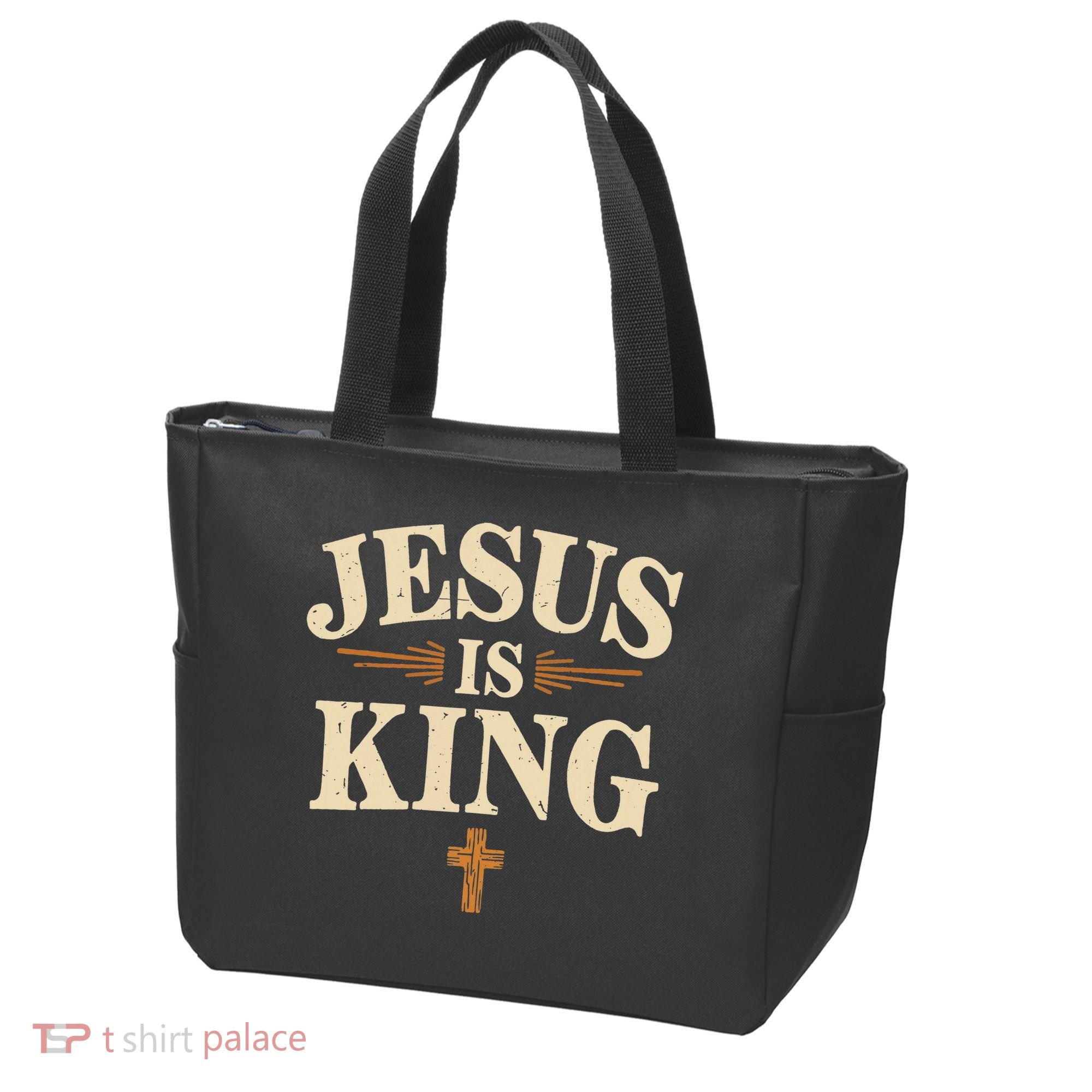 Jesus King Christian Best Godson Ever Tote Bag