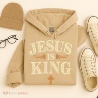 Jesus King Christian Best Godson Ever Hoodie thumb 4