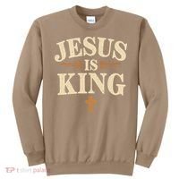 Jesus King Christian Best Godson Ever Sweatshirt thumb 0