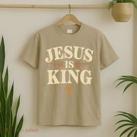 Jesus King Christian Best Godson Ever T-Shirt thumb 2