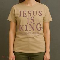 Jesus King Christian Teen Girl God Good Son Brother T-Shirt thumb 4