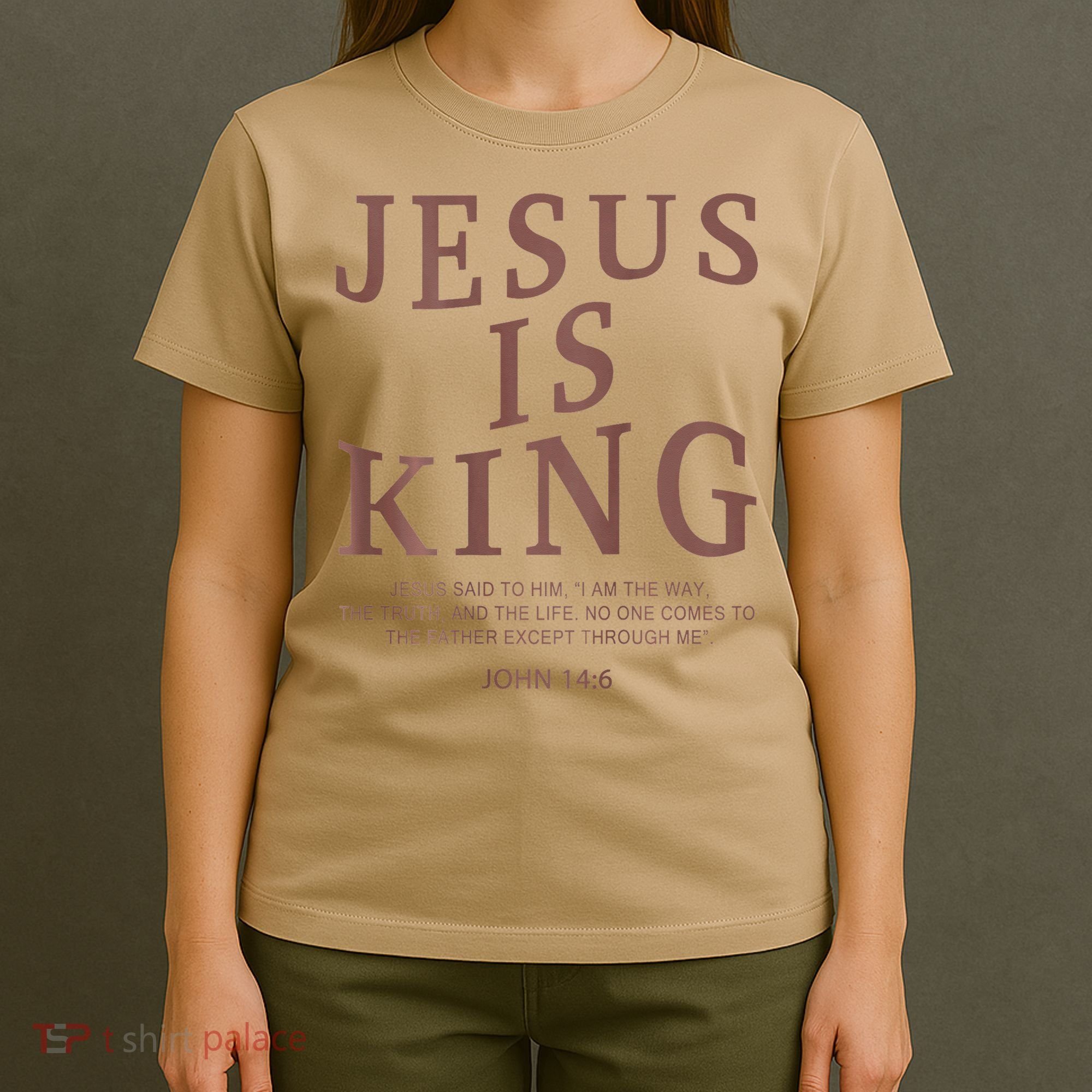 Jesus King Christian Teen Girl God Good Son Brother T-Shirt