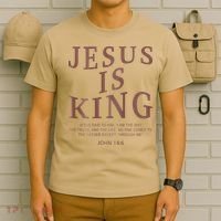 Jesus King Christian Teen Girl God Good Son Brother T-Shirt thumb 6