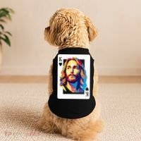 Jesus King Card Christian Doggie Tank thumb 2