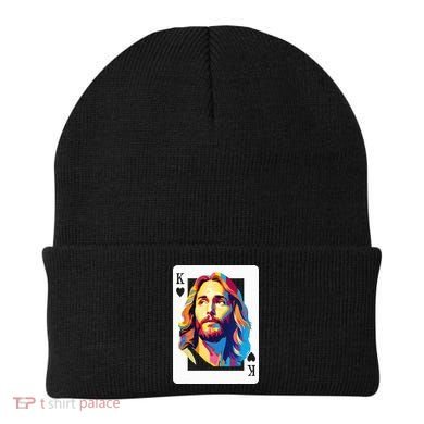 Jesus King Card Christian Beanie
