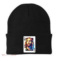Jesus King Card Christian Beanie thumb 0