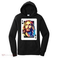 Jesus King Card Christian Women's Hoodie thumb 0