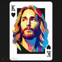 Jesus King Card Christian Ornament thumb 1