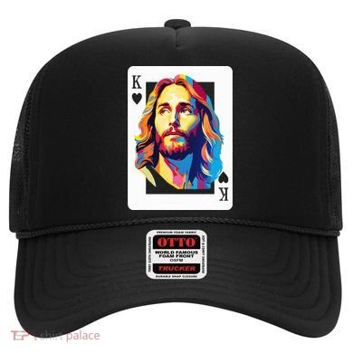 Jesus King Card Christian Hat