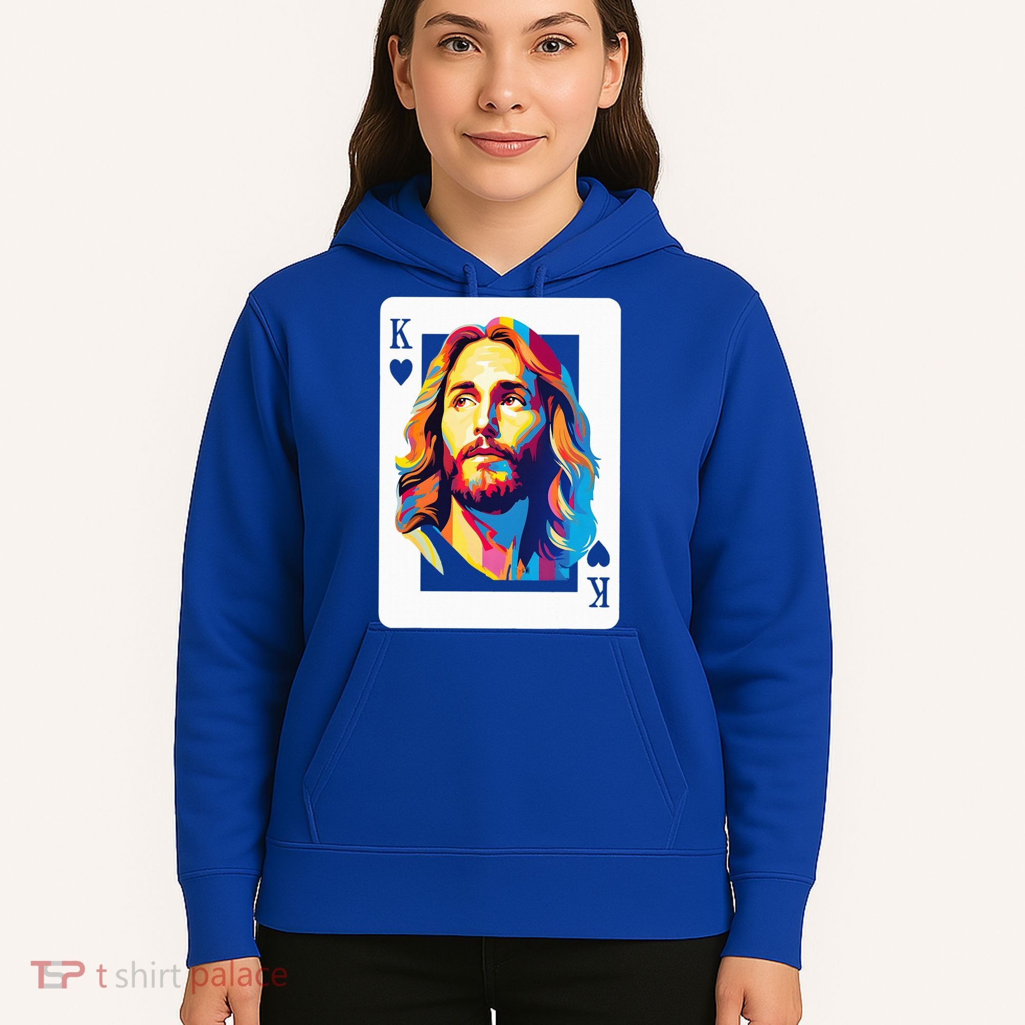 Jesus King Card Christian Hoodie