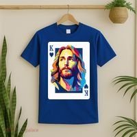 Jesus King Card Christian T-Shirt thumb 2