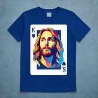 Jesus King Card Christian T-Shirt thumb 5