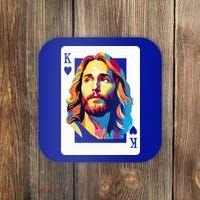 Jesus King Card Christian Coaster thumb 0