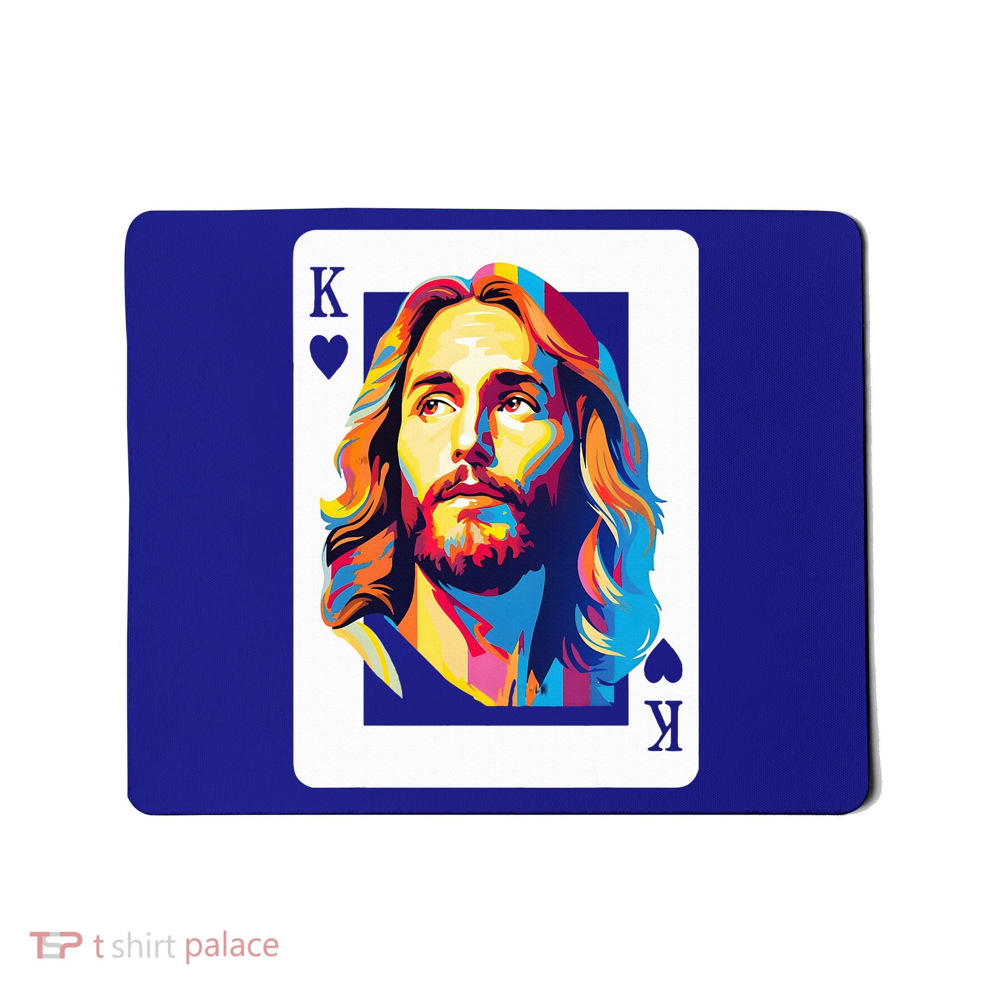 Jesus King Card Christian Mousepad