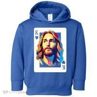 Jesus King Card Christian Toddler Hoodie thumb 0