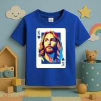 Jesus King Card Christian Toddler T-Shirt thumb 3