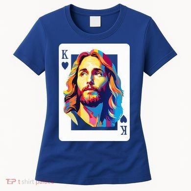 Jesus King Card Christian Women's T-Shirt