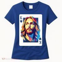 Jesus King Card Christian Women's T-Shirt thumb 0