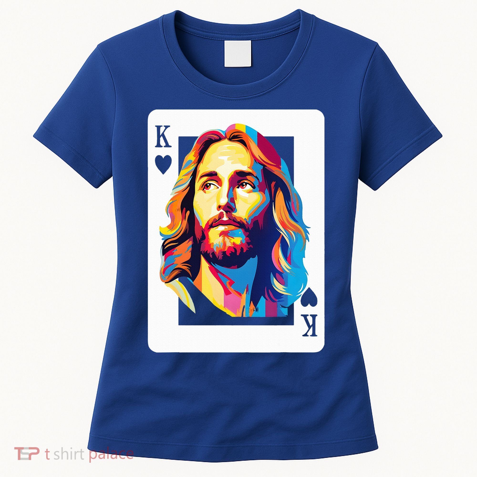 Jesus King Card Christian Women's T-Shirt