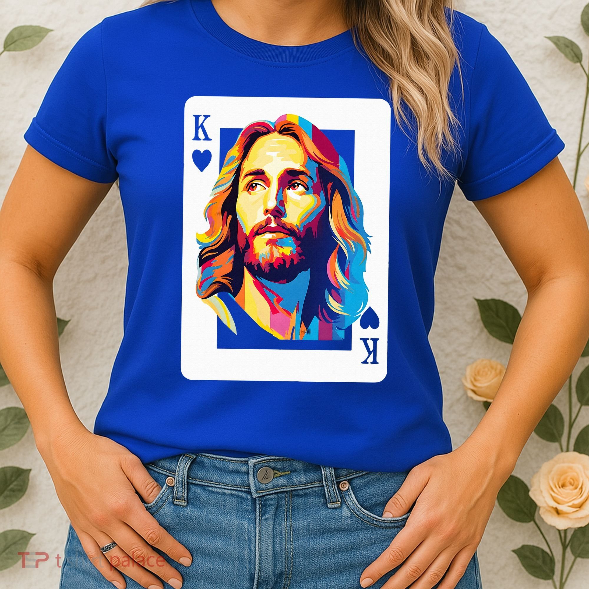 Jesus King Card Christian Women's T-Shirt