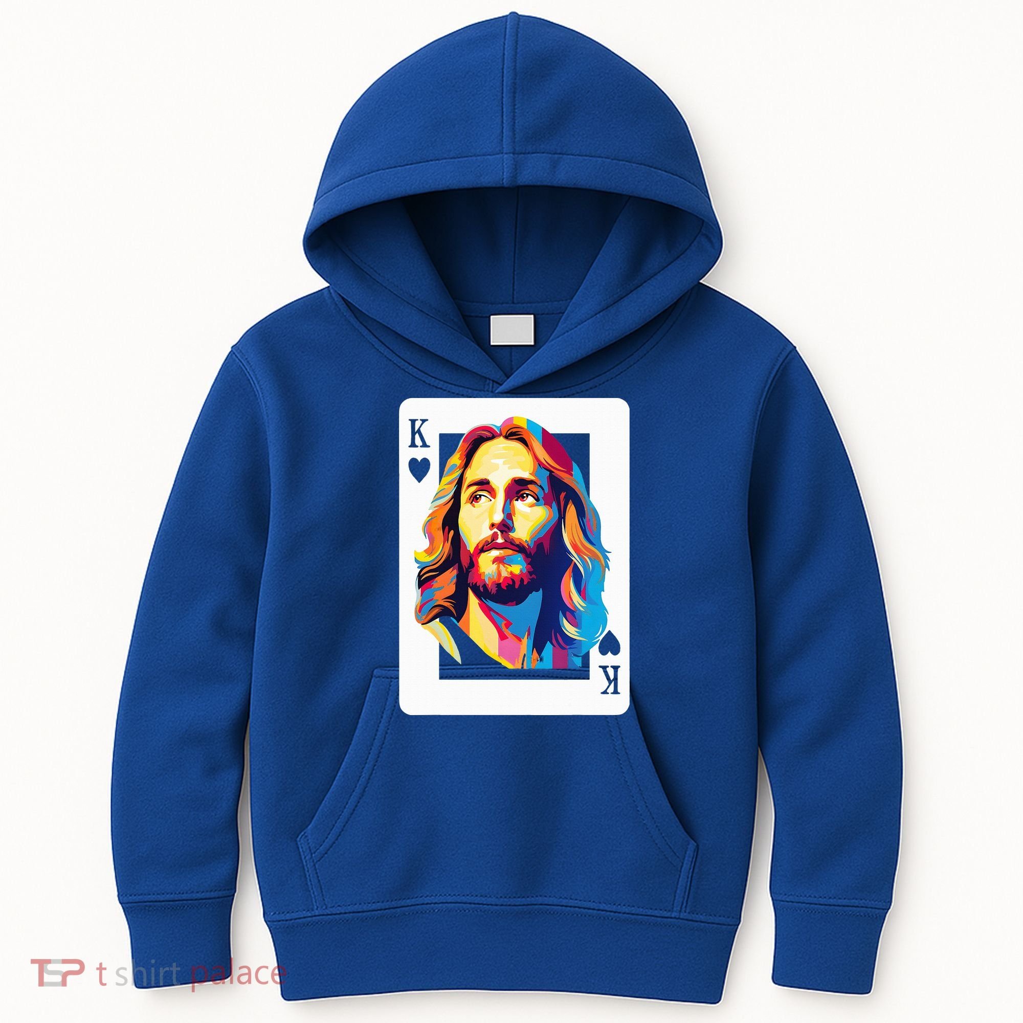 Jesus King Card Christian Kids Hoodie