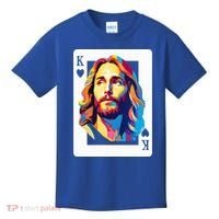 Jesus King Card Christian Kids T-Shirt thumb 0