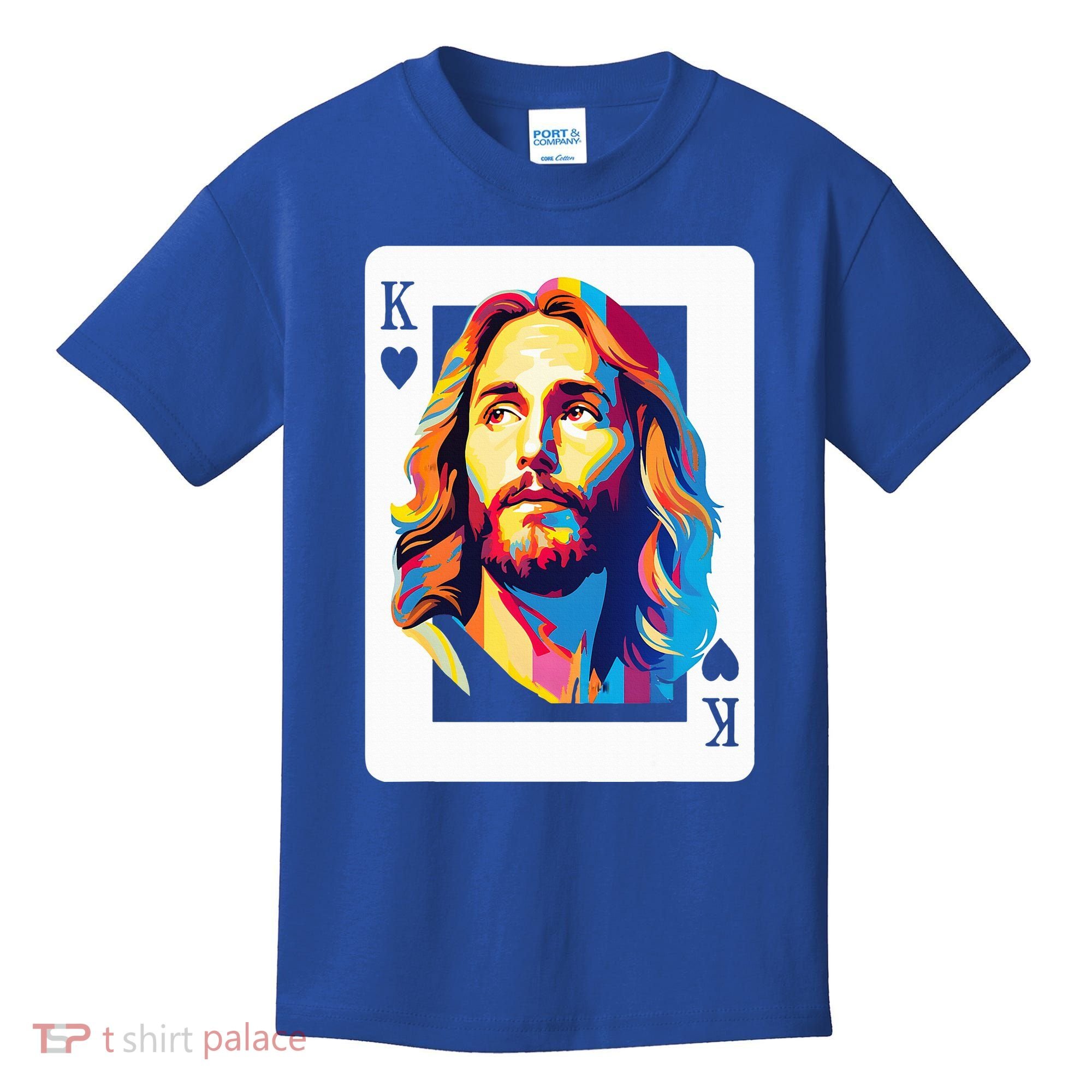 Jesus King Card Christian Kids T-Shirt