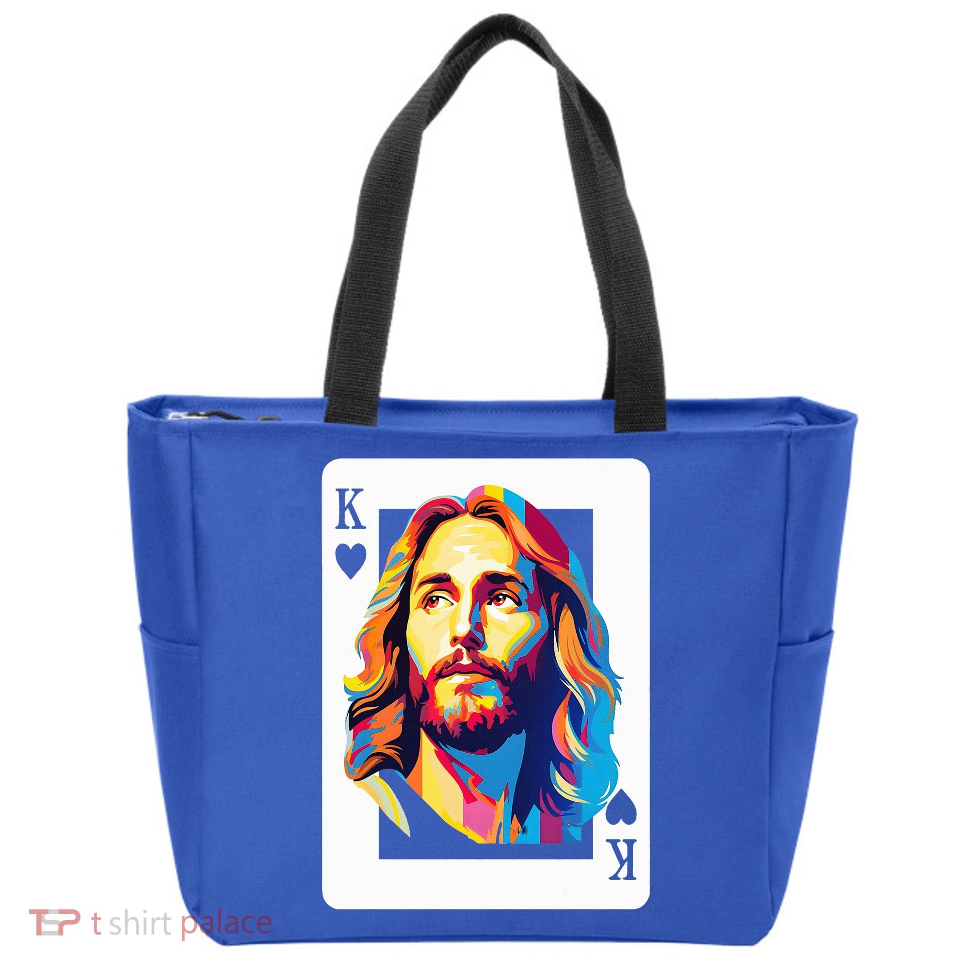 Jesus King Card Christian Tote Bag