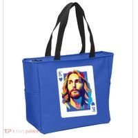 Jesus King Card Christian Tote Bag thumb 2