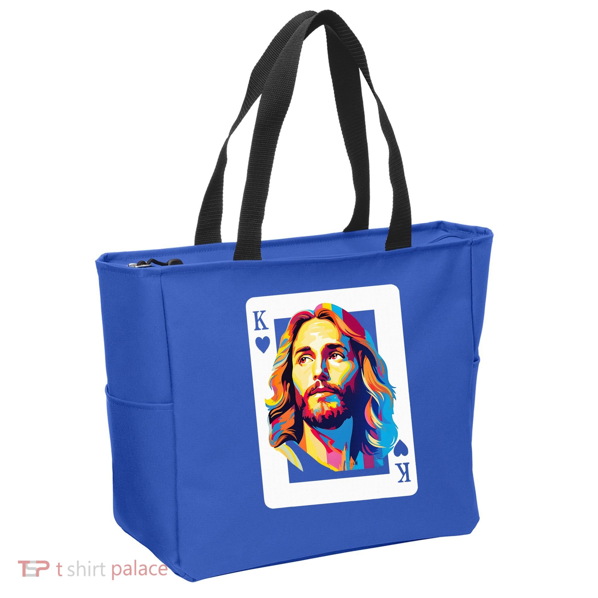 Jesus King Card Christian Tote Bag