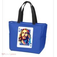 Jesus King Card Christian Tote Bag thumb 3
