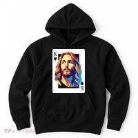 Jesus King Card Christian Hoodie thumb 0